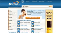 Desktop Screenshot of alexana.de